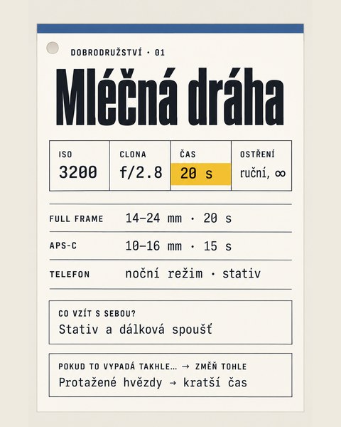 Dobrodružství 01, Mléčná dráha: čtyři čísla a tři sloupce