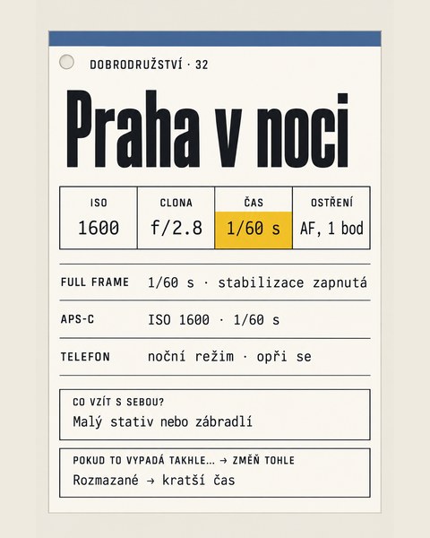 Dobrodružství 32, Praha v noci